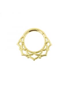 Gouden Click Ring - Ornamental Lotus