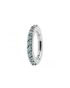 Zirconia Belly Ring Clicker