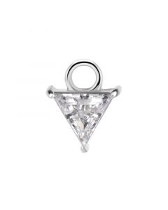 Click Ring Charm Nickel-free - Zirconia Triangle