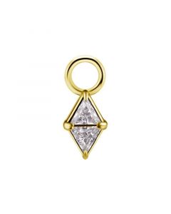 Click Ring Charm Nickel-free - Zirconia Diamond