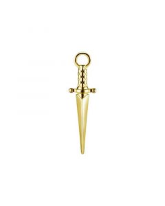 Click Ring Charm Nickel-free - Dagger