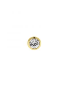 Gold Zirconia Threaded Ball