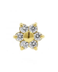 Gold And Zirconia Flower