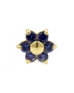 Gold And Sapphire Flower