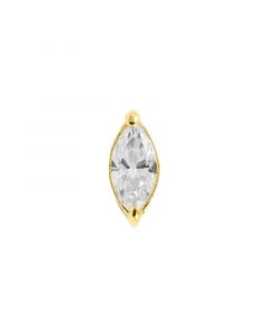 Gold Marquise Zirconia