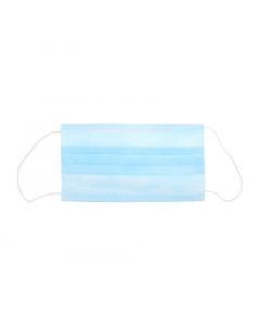 Face Mask Blue - 3 Layers With Elastic Band